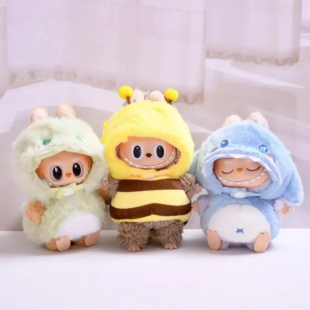 Ropa y Accesorios para Muñeco Labubu Idol V1 V2 17cm Disfraces Bee, Dinosaurio y Tiburón Labubu Shop