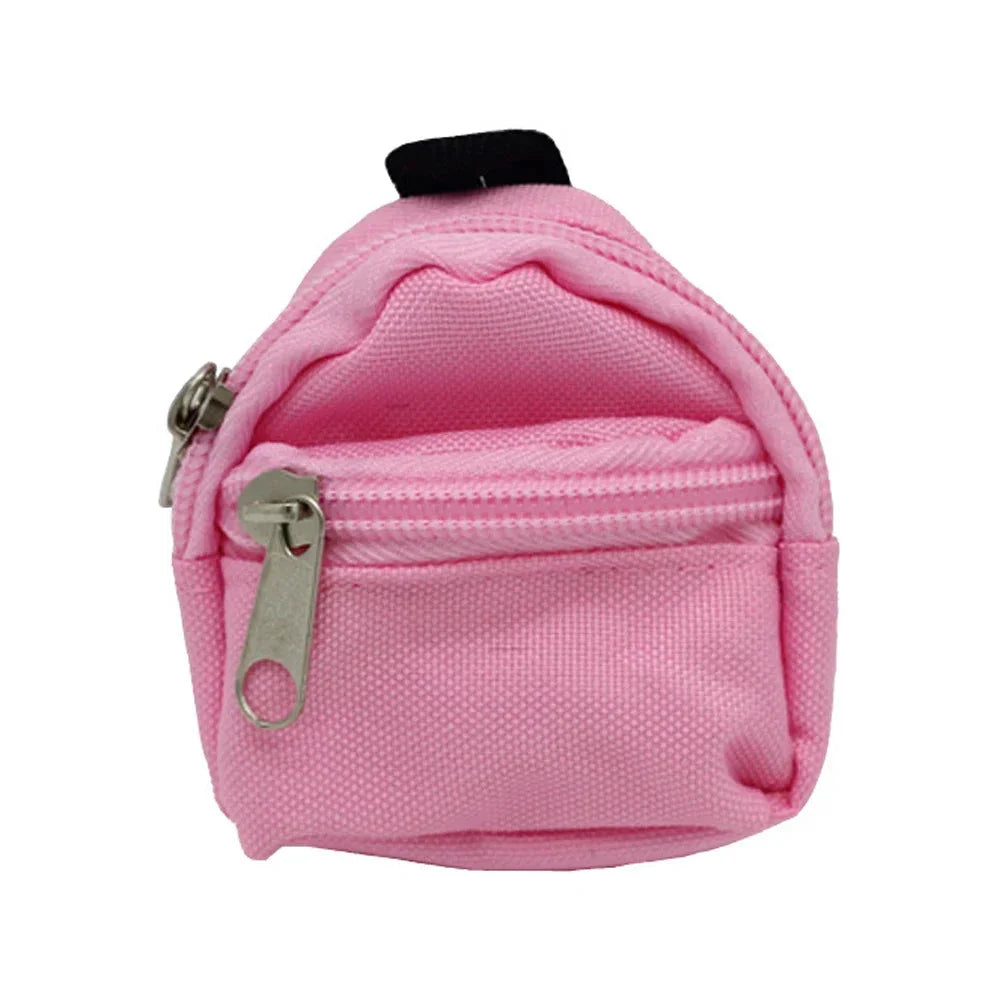Mochila Muñeco Labubu 15/17cm - Bolso Simulación de Mascota Accesorios Adorables - Pink