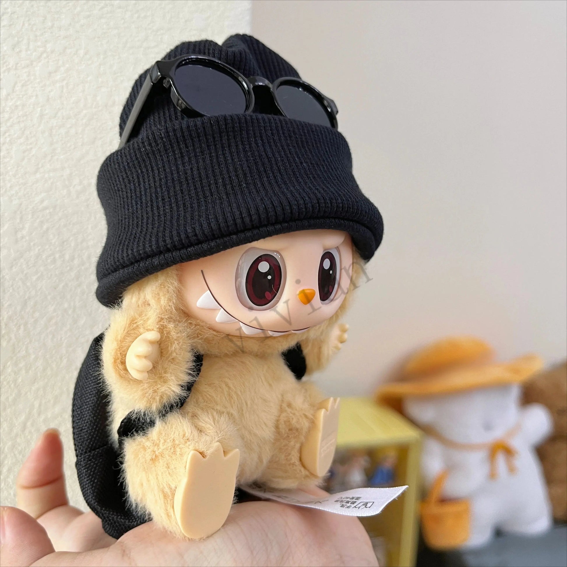 Mini Ropa y Accesorios para Labubu 10cm – Mochila 1/6, Gafas, Sombrero | Ropa para Muñeca de Algodón Kpop Idol Labubu-shop