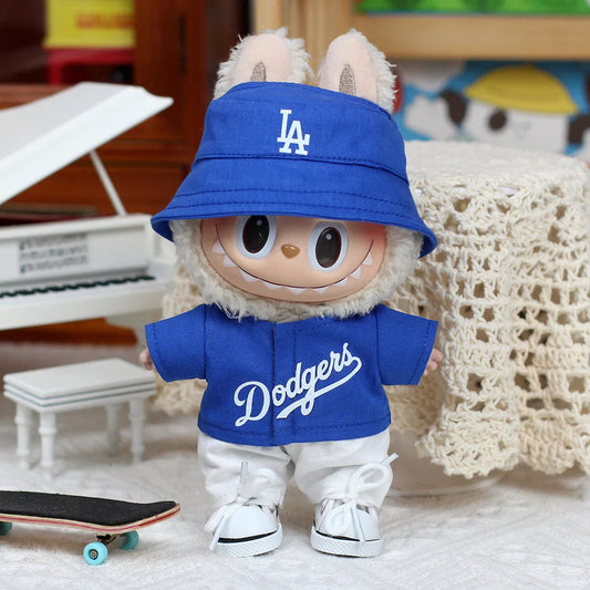 Muñeco Labubu Idol I & II 17cm - Uniforme de Béisbol  Outfit de Fiesta y Verano Labubu Shop